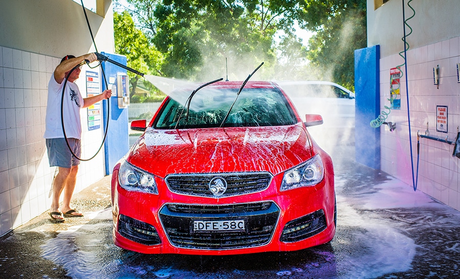 car wash in self serve bay