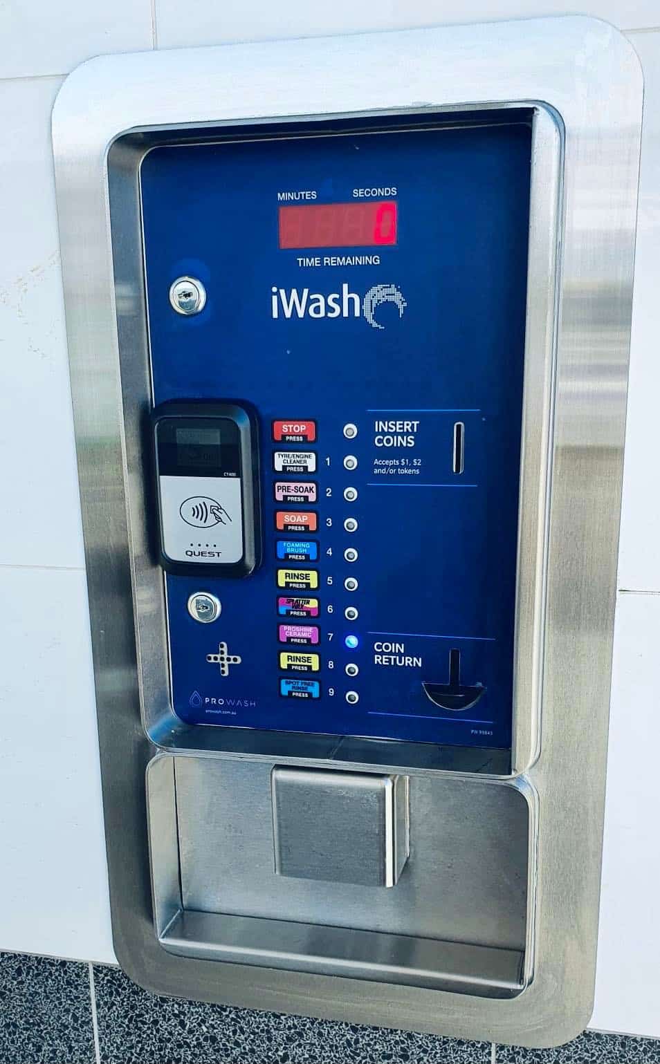 Car wash entry unit for iWash Self-serve car wash